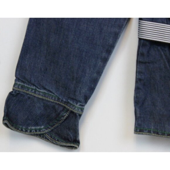 NEW 2006/05 Gymboree Prep Denim Blazer Jacket 7 Spring Tulip Belted Buttons Bow - Picture 5 of 10